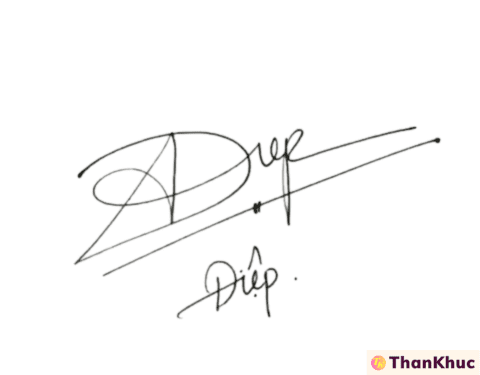 Chữ ký tên Diệp, Điệp - Mẫu 3