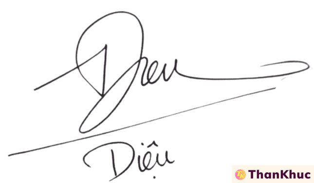 Chữ ký tên Diệu - Mẫu 4