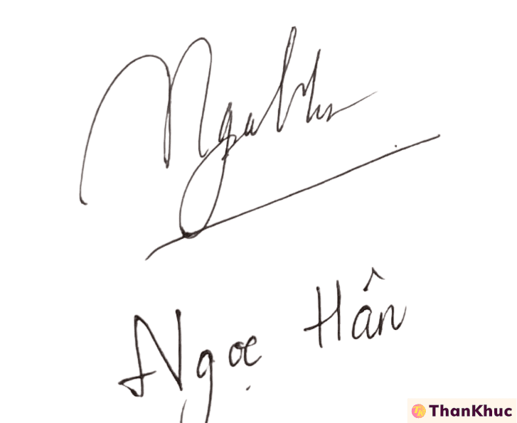 Chữ ký tên Hân - Mẫu 14