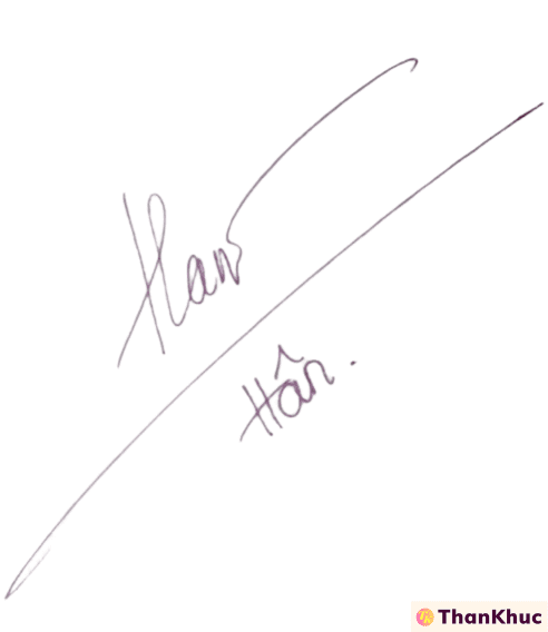 Chữ ký tên Hân - Mẫu 8