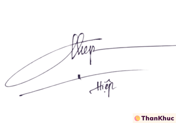 Chữ ký tên Hiệp - Mẫu 7