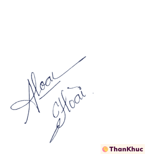 Chữ ký tên Hoài - Mẫu 4