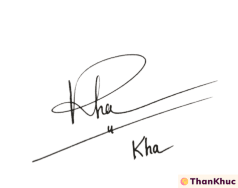 Chữ ký tên Kha - Mẫu 1