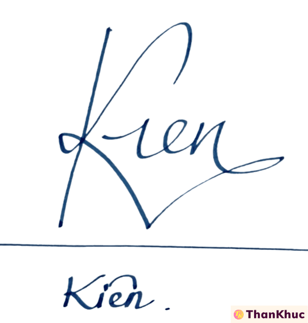 Chữ ký tên Kiên - Mẫu 9
