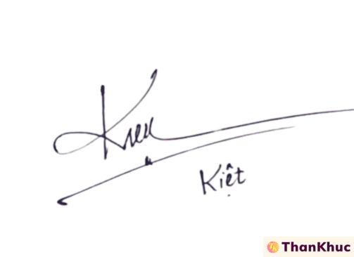 Chữ ký tên Kiệt - Mẫu 4