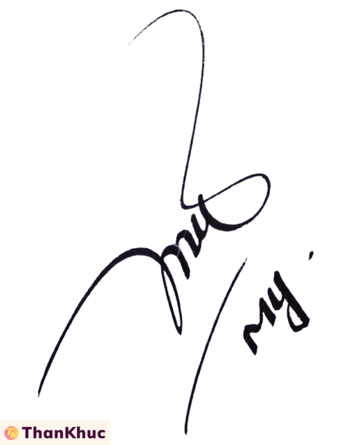 Chữ ký tên My, Mỹ - Mẫu 5