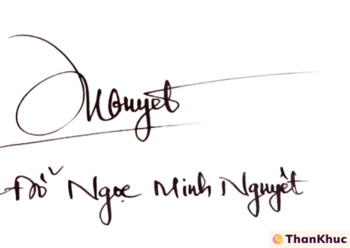 Chữ ký tên Nguyệt - Mẫu 3