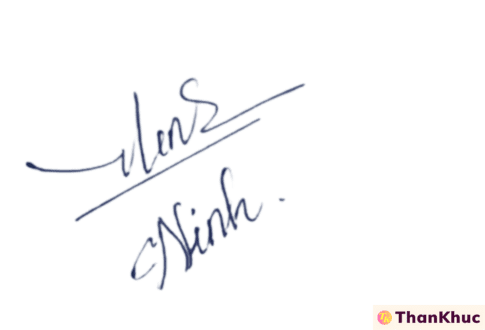 Chữ ký tên Ninh - Mẫu 4