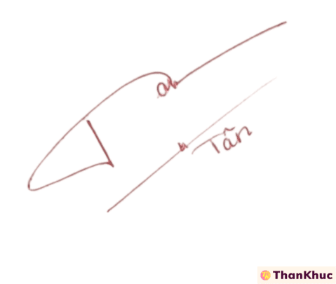 Chữ ký tên Tân - Mẫu 2