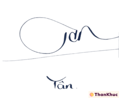 Chữ ký tên Tân - Mẫu 8