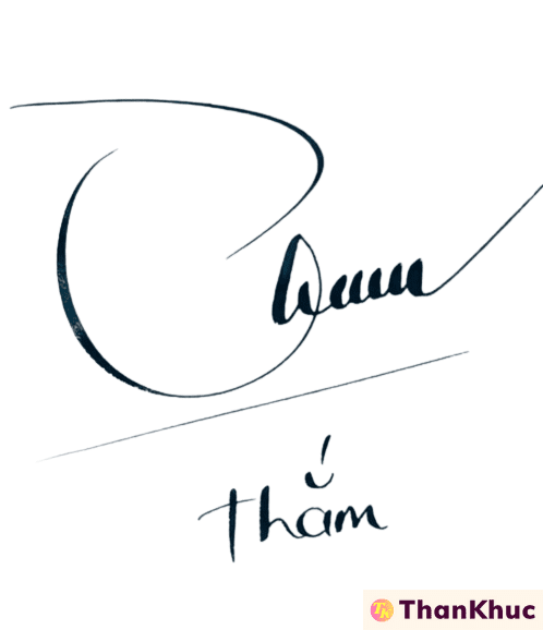 Chữ ký tên Thắm - Mẫu 1