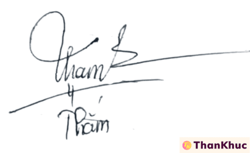 Chữ ký tên Thắm - Mẫu 6