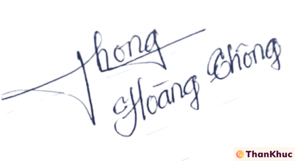 Chữ ký tên Thông - Mẫu 3