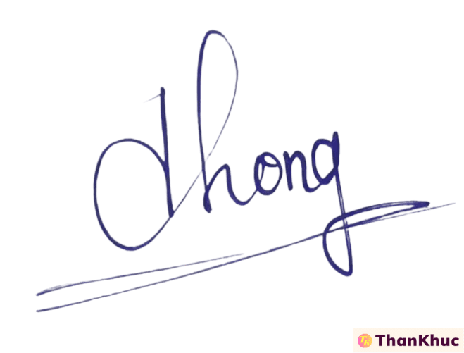 Chữ ký tên Thông - Mẫu 4
