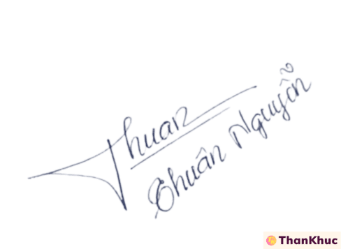 Chữ ký tên Thuận - Mẫu 3