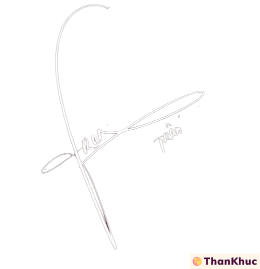 Chữ ký tên Trân - Mẫu 1