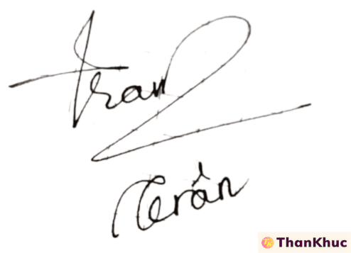 Chữ ký tên Trân - Mẫu 11