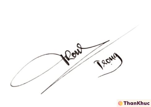 Chữ ký tên Trọng - Mẫu 2