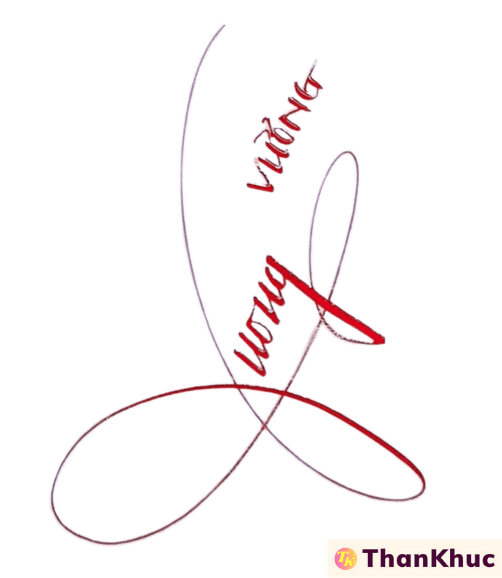Chữ ký tên Vương - Mẫu 2
