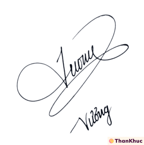 Chữ ký tên Vương - Mẫu 3