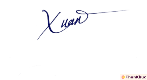 Chữ ký tên Xuân - Mẫu 4