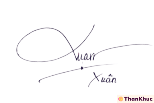 Chữ ký tên Xuân - Mẫu 9