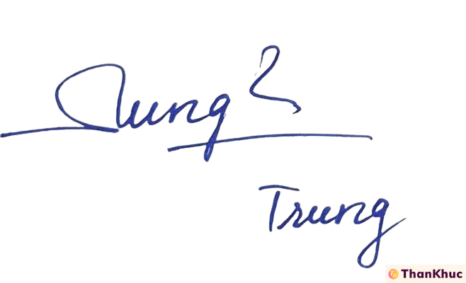 Chữ ký tên Trung - Mẫu số 15