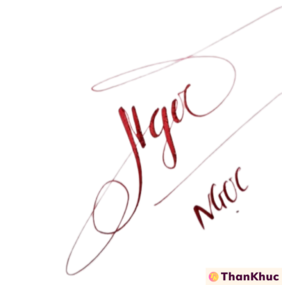 Chữ ký tên Ngọc - Mẫu số 49