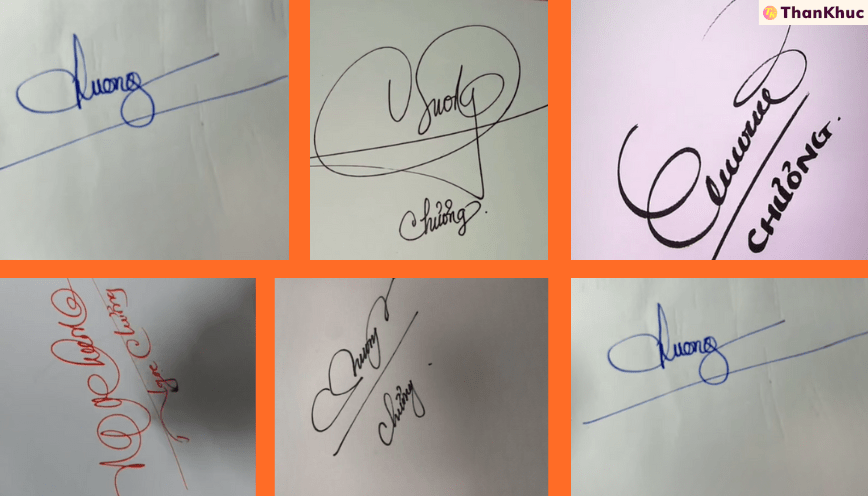 Chữ ký tên Chương