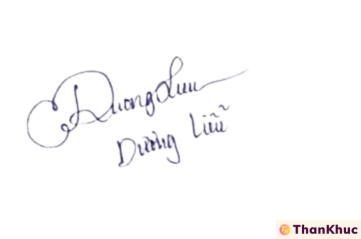 Chữ ký mẫu tên Liễu - Mẫu 2