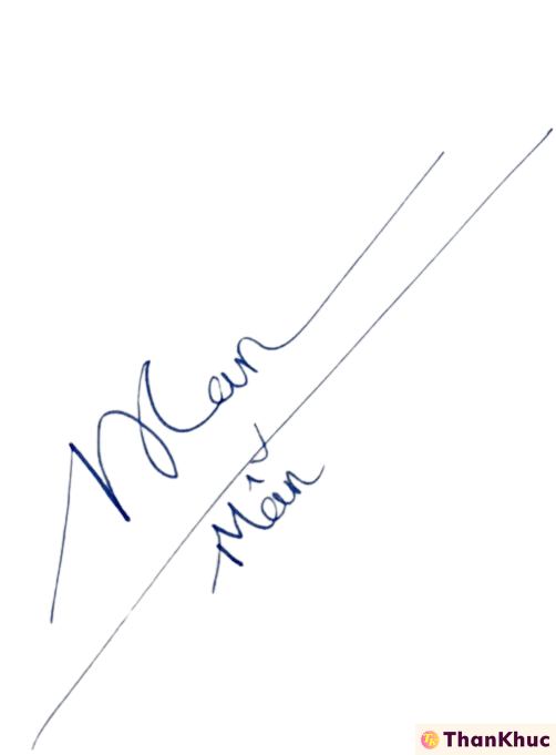 Chữ ký tên Mẫn - Mẫu 2