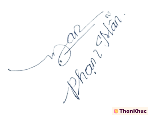 Chữ ký tên Mẫn - Mẫu 4