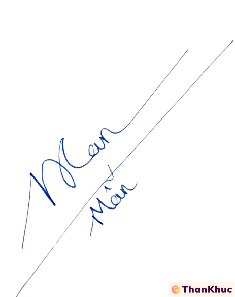 Chữ ký tên Mẫn - Mẫu 5