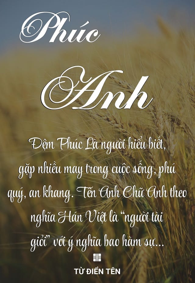 Dự đoán sự nghiệp người tên Phúc Anh Dự đoán sự nghiệp người tên Phúc Anh