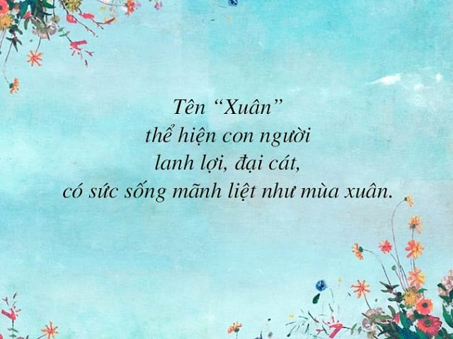 Tính cách người tên Xuân Anh như thế nào?