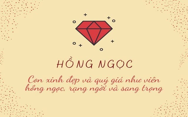 Ý nghĩa tên Hồng Ngọc Ý nghĩa tên Hồng Ngọc
