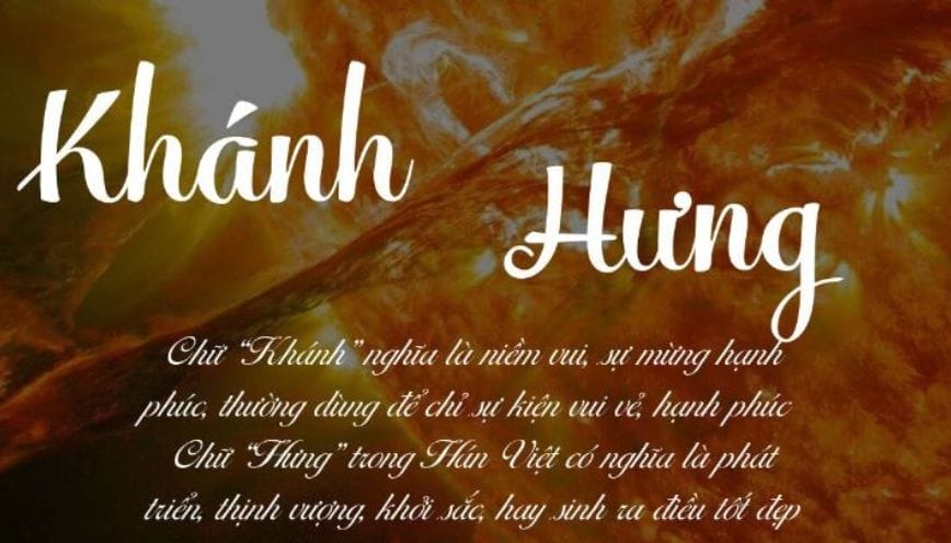 ý nghĩa tên Khánh Hưng
