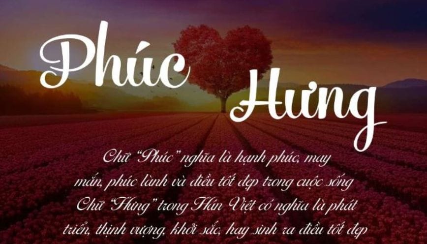 Ý nghĩa tên Phúc Hưng - Những điều cần lưu ý khi đặt tên con