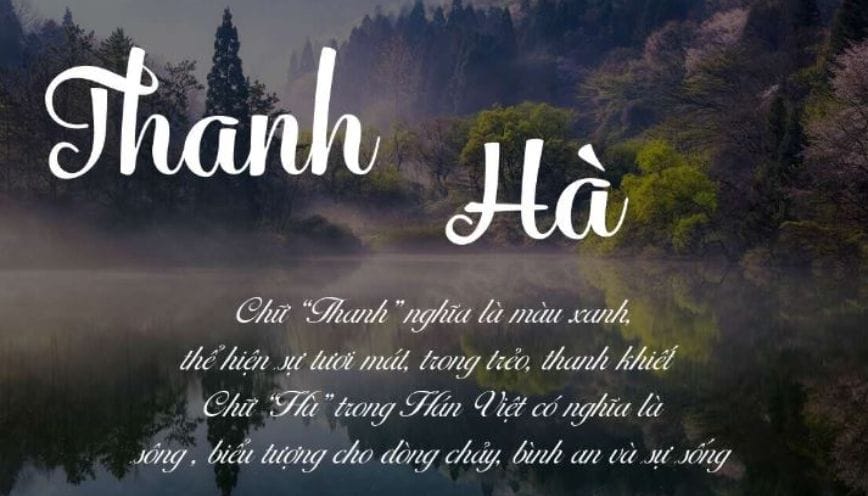 Ý nghĩa tên Thanh Hà - Chia sẻ những thông tin hữu ích cho ba mẹ