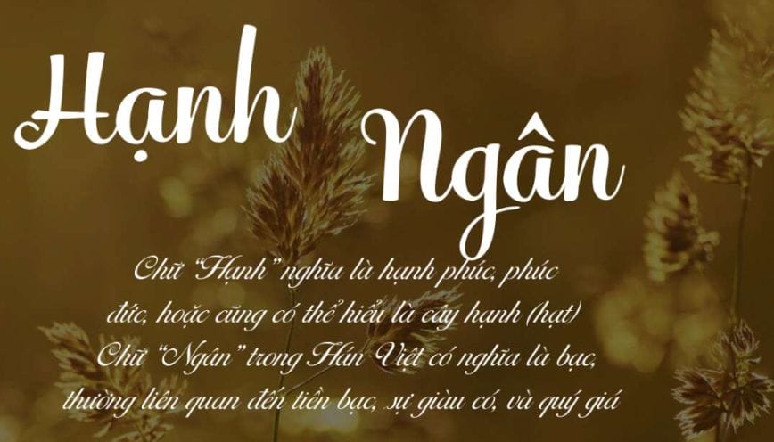 Khám phá ngay ý nghĩa tên Hạnh Ngân - Dự đoán vận mệnh về tình yêu và sự nghiệp